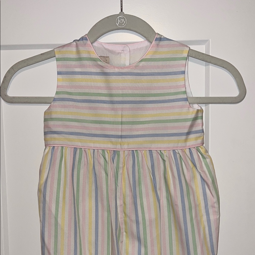 The Beaufort Bonnet Company Pastel Striped Romper - 3T - Picture 8 of 8
